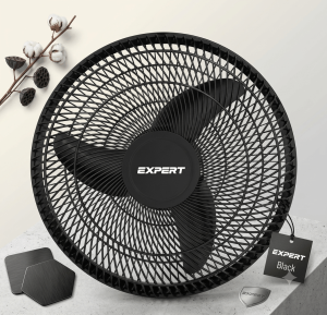 16 Inch Plastic Net Fan Black Color