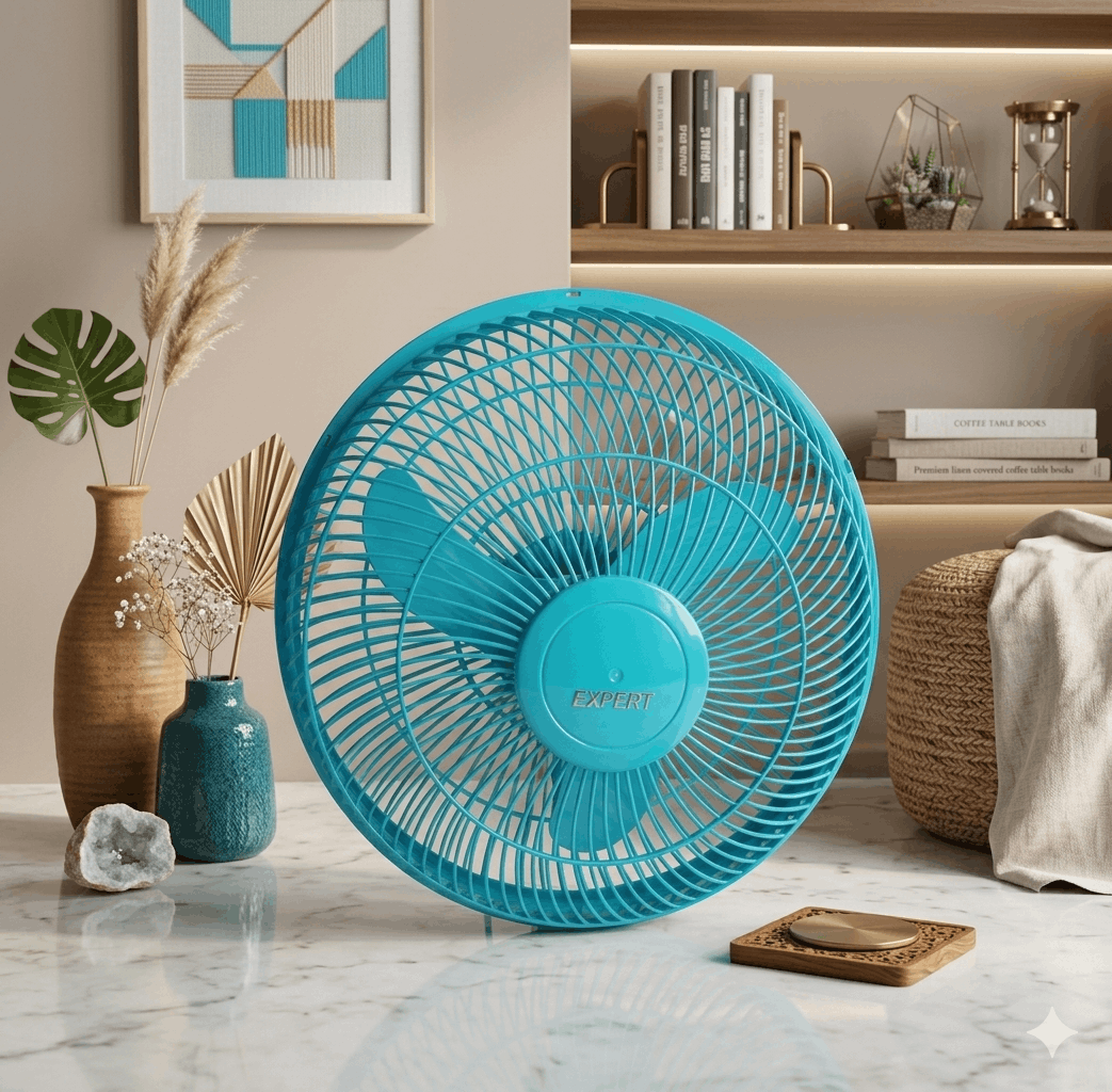 16 Inch Plastic Net Fan Blue Color 2