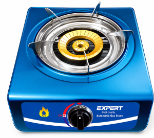 SS Single Gas Stove (120mm) Brass