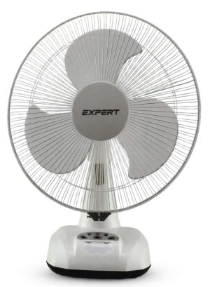 12 Inch Rechargeable Fan White