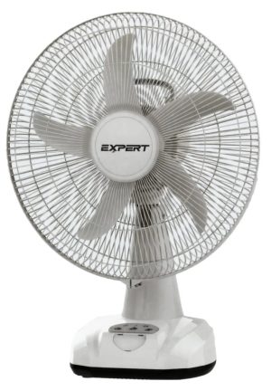 14 Inch Rechargeable Fan White