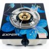 Glass Single Gas Stove Blue
